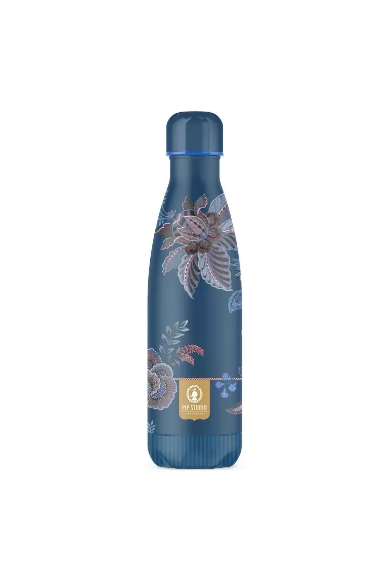 Pip Studio Cece Fiore Thermosfles Donker 500Ml Blauw Hot