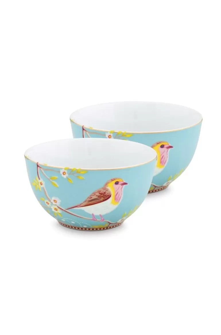 Pip Studio Early Bird Set/2 Kommen 15 Cm Blauw Cheap