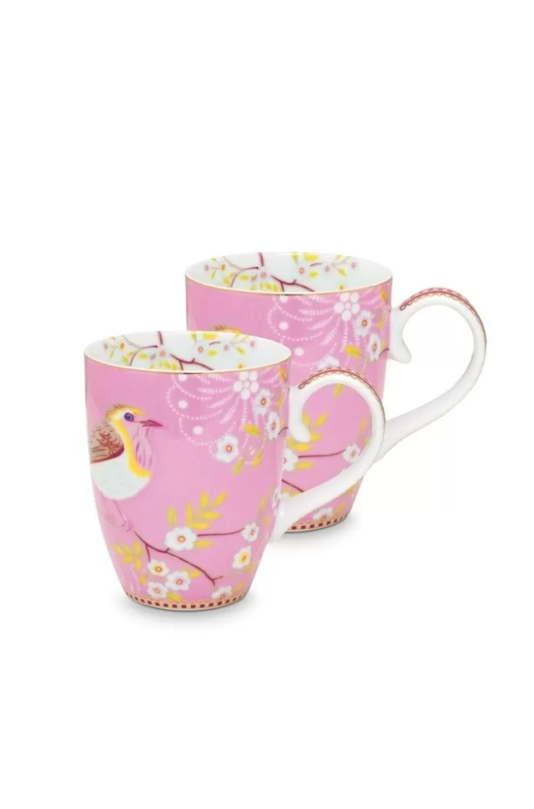 Pip Studio Early Bird Set/2 Mokken Groot Roze New