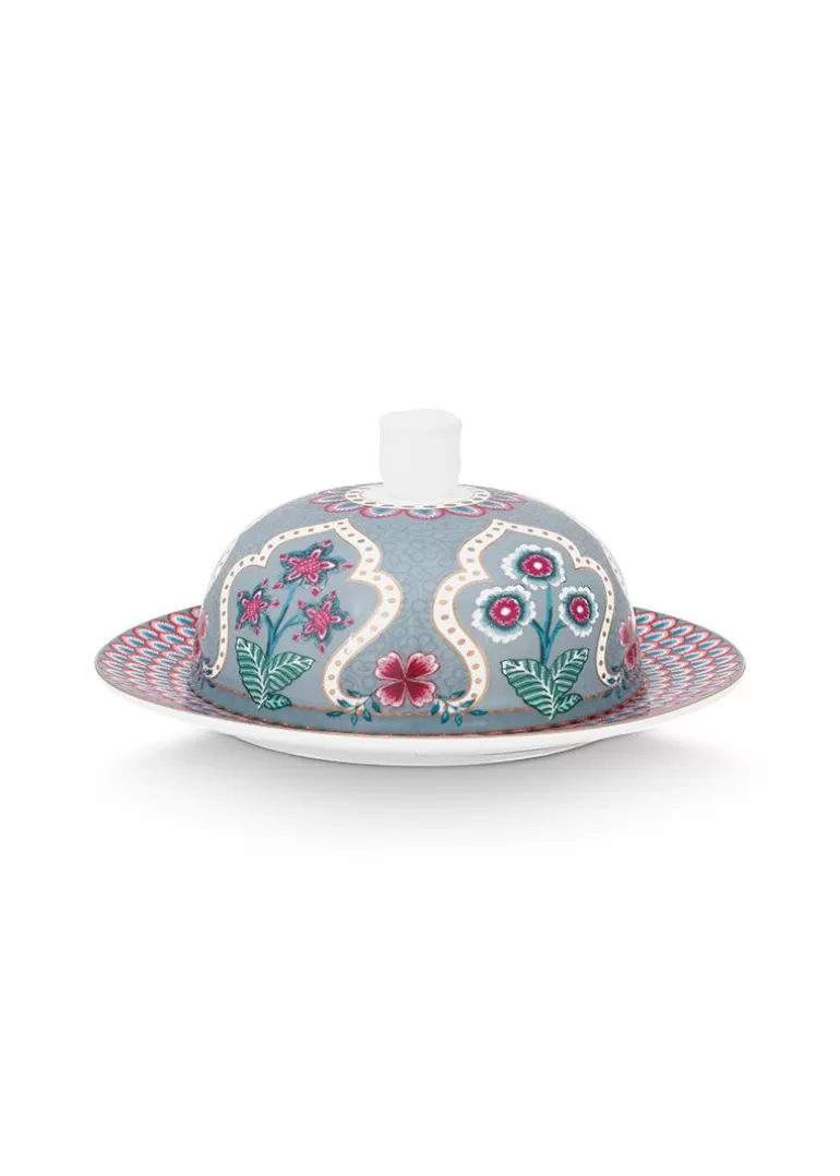 Pip Studio Flower Festival Botervloot Licht Blauw Clearance