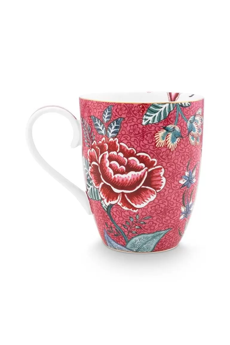 Pip Studio Flower Festival Eenpersoons Thee Donker Roze Cheap