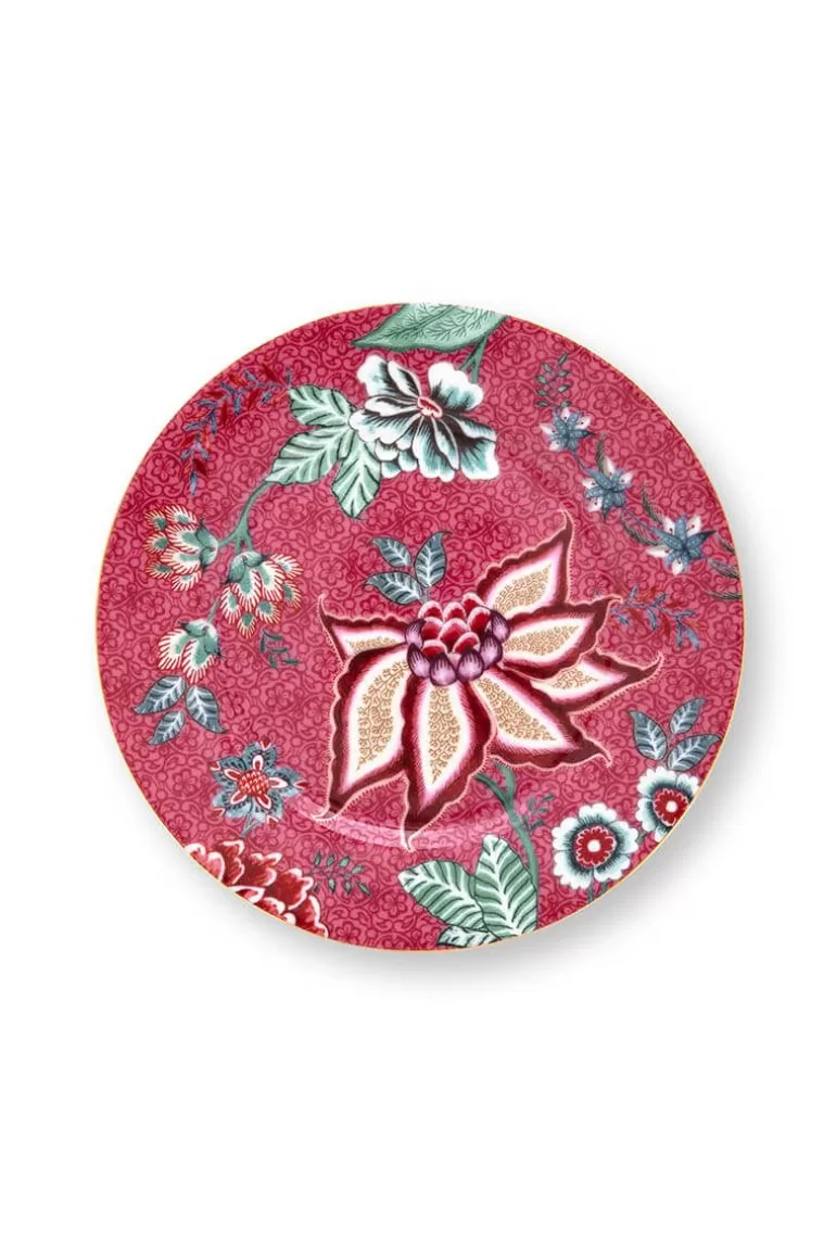 Pip Studio Flower Festival Gebaksbord Donker 17 Cm Roze Cheap