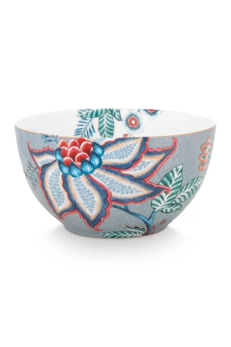 Pip Studio Flower Festival Kom Licht 15 Cm Blauw Outlet