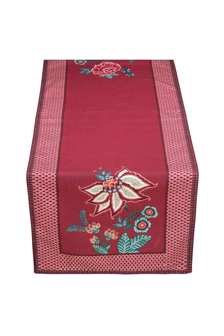 Pip Studio Flower Festival Table Runner Dark Pink Roze Online