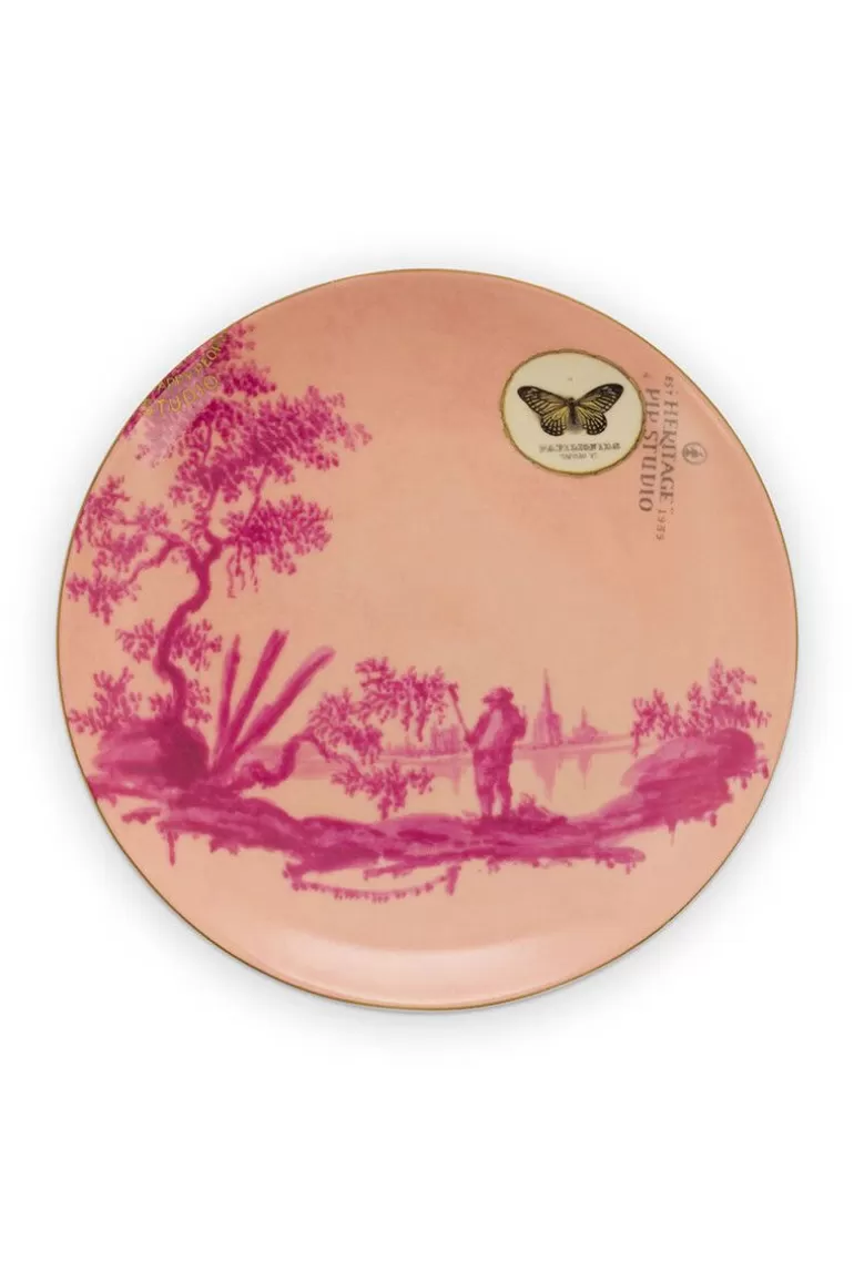 Pip Studio Heritage Gebaksbord Geverfd Roze 18 Cm Outlet