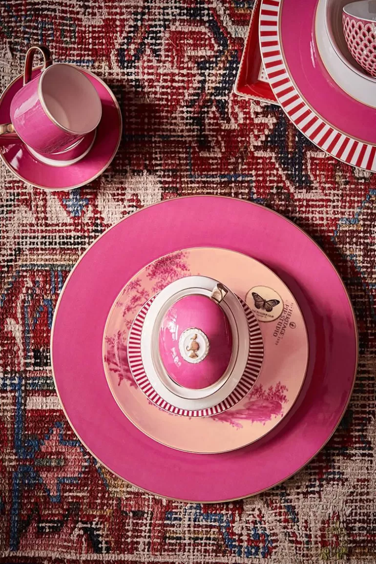 Pip Studio Heritage Gebaksbord Geverfd Roze 18 Cm Outlet