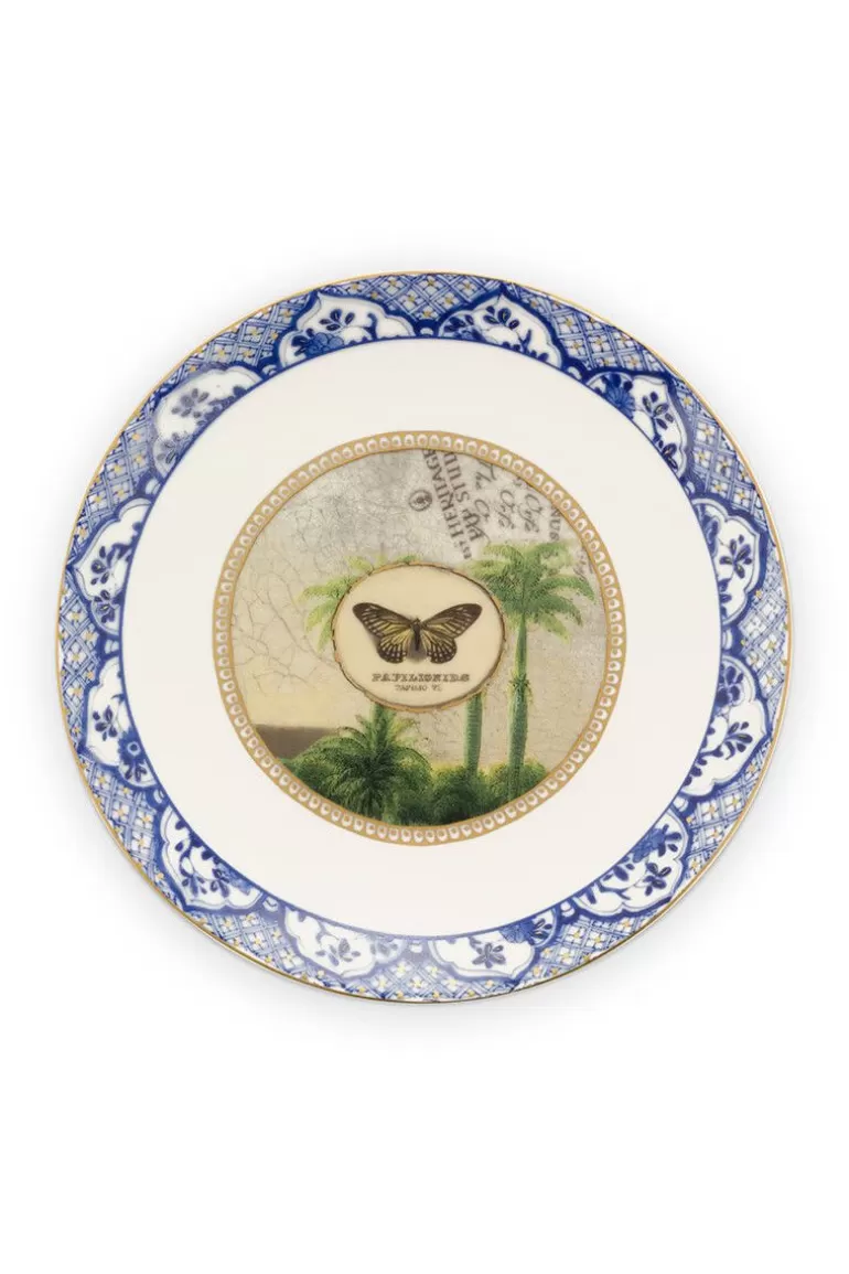Pip Studio Heritage Gebaksbord Vlinder Blauw 15 Cm Fashion