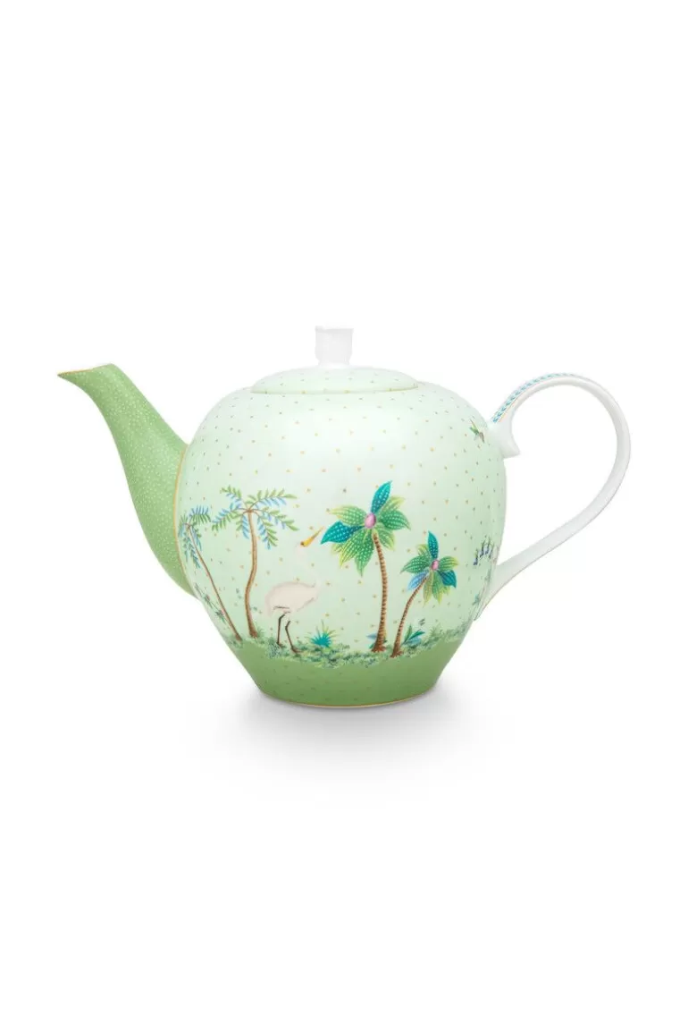 Pip Studio Jolie Theepot Groot Groen Clearance