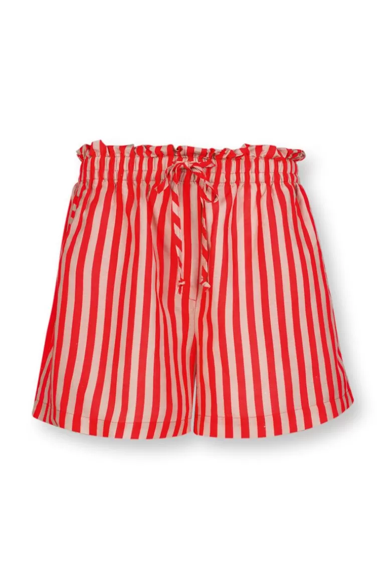 Pip Studio Korte Broek Sumo Stripe Rood Store