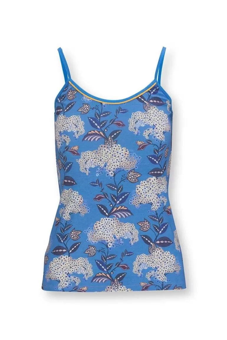 Pip Studio Mouwloze Top Flora Firenze Kobalt Blauw Online