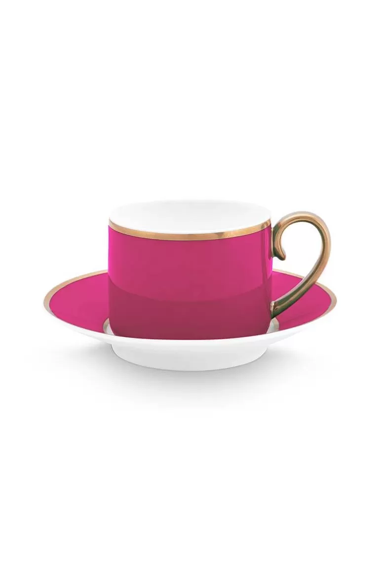 Pip Studio Pip Chique Espresso Kop & Schotel Roze Best Sale