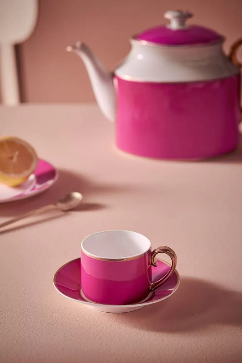 Pip Studio Pip Chique Espresso Kop & Schotel Roze Best Sale